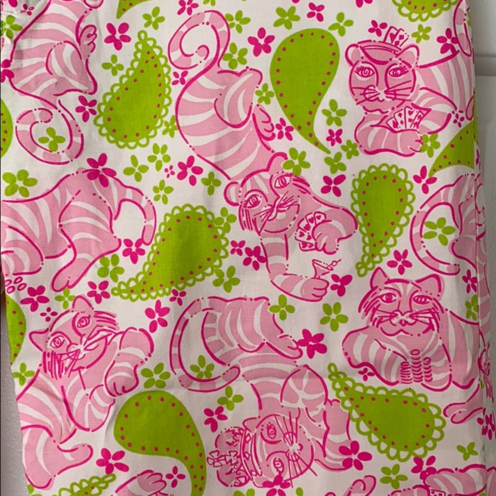Lilly Pulitzer white label Blackjack Tiger print - Picture 2 of 5